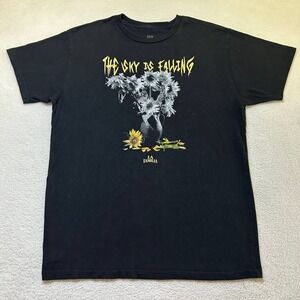 Familia Forever T-Shirt The Sky Is Falling Logo Y2K Graphic Size Large Black